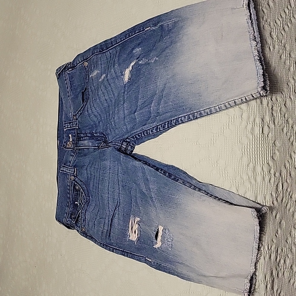 True Religion Factory Cut-off Jean Shorts